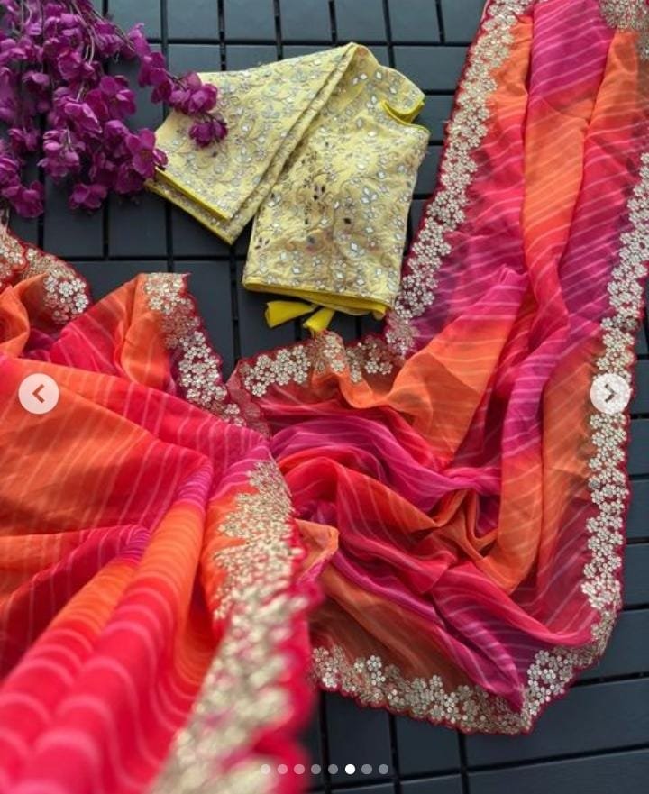 bestseller* Most demanded cutwork organza sarees in full colour range  lucknowi organza beauty 🌟🌟 quality - organza saree with tone to t… |  Instagram