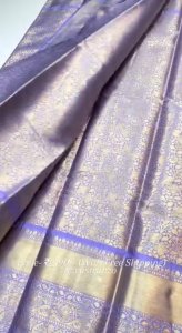 Beautiful Soft Kanjiviram Pattu Silk Zari Weaving Saree.