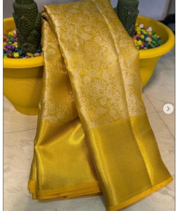 Beautiful Soft Kanjiviram Silk Zari Weaving Celebrity Inspired Sarees.